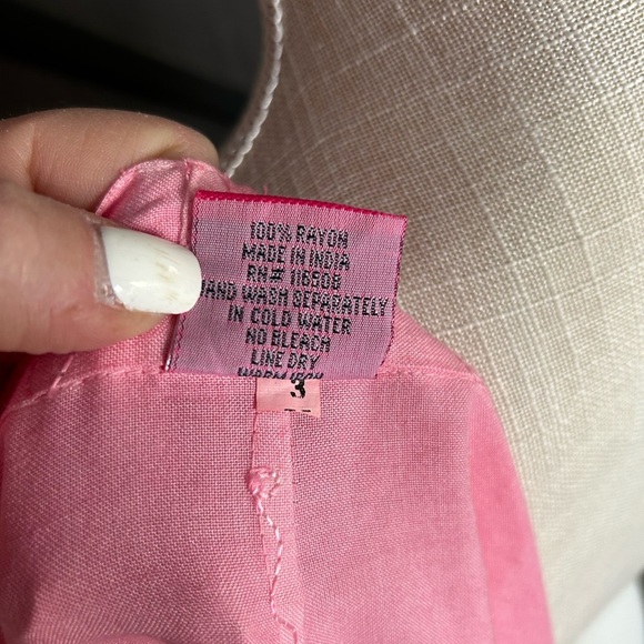 Pink Ombre skirt & top set with embroidery Details size small adjustable New - Picture 15 of 16